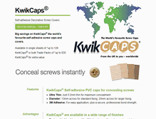 Tablet Screenshot of kwikcaps.com